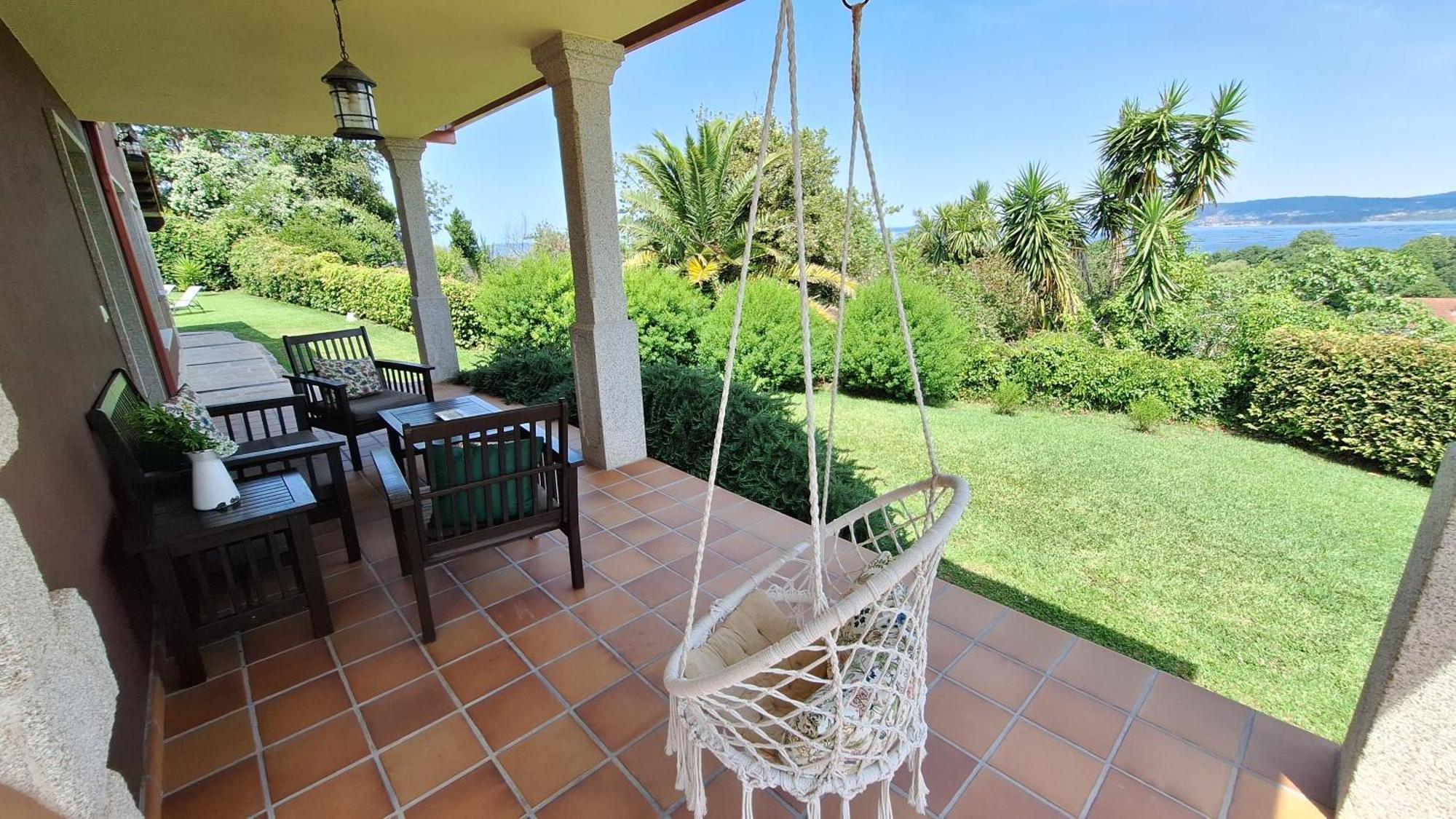 Chalet Rural 400 M Playa Piscina Barbacoa Chimenea Bueu Zewnętrze zdjęcie
