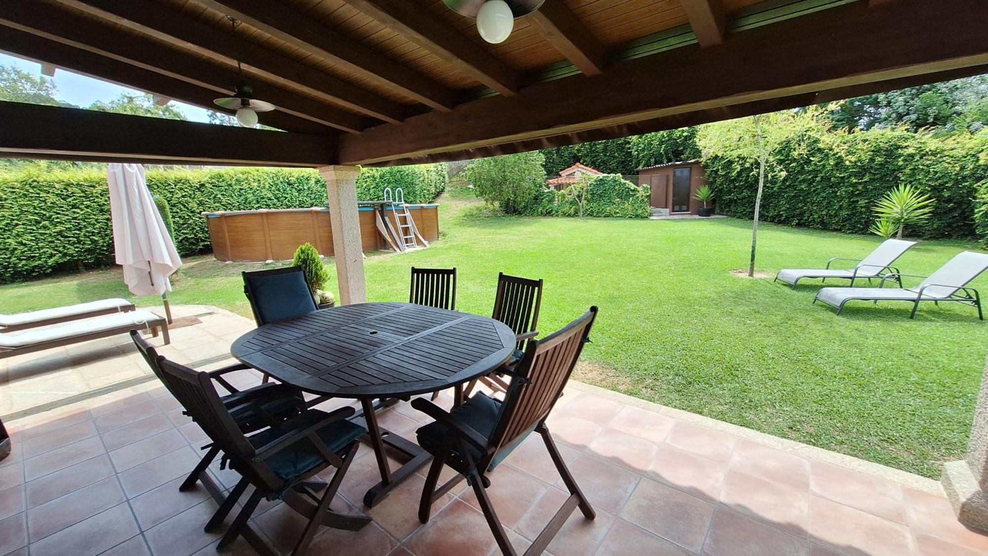 Chalet Rural 400 M Playa Piscina Barbacoa Chimenea Bueu Zewnętrze zdjęcie